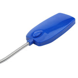 5V Flexible Gooseneck Mini USB 28 LED Portable Reading Light Computer Lamp With Switch Blue