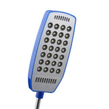5V Flexible Gooseneck Mini USB 28 LED Portable Reading Light Computer Lamp With Switch Blue