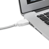 5V Flexible Gooseneck Mini USB 28 LED Portable Reading Light Computer Lamp With Switch Blue