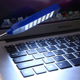 5V Flexible Gooseneck Mini USB 28 LED Portable Reading Light Computer Lamp With Switch Blue
