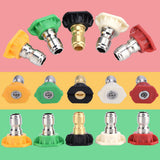 5pcs New Pressure Washer Spray Nozzles Tip Set Variety Degrees For Quick Connect Hot