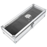 1Pc 6 Grid Slots Aluminum Rectangle Watch Jewellery Display Storage Organizer Box (6 Slots) In Australia - Darrahopens