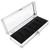 1Pc 6 Grid Slots Aluminum Rectangle Watch Jewellery Display Storage Organizer Box (6 Slots) In Australia - Darrahopens