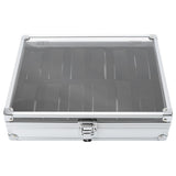 1Pc 12 Grid Slots Aluminum Rectangle Watch Jewellery Display Storage Organizer Box (12 Slots) In Australia - Darrahopens