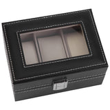 1Pc High Grade 3 Slots PU Leather Box Case For Watch Jewellery Display Storage Organizer Hot