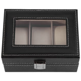 1Pc High Grade 3 Slots PU Leather Box Case For Watch Jewellery Display Storage Organizer Hot