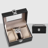 1Pc High Grade 3 Slots PU Leather Box Case For Watch Jewellery Display Storage Organizer Hot