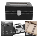 1Pc High Grade 3 Slots PU Leather Box Case For Watch Jewellery Display Storage Organizer Hot