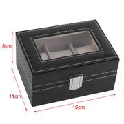 1Pc High Grade 3 Slots PU Leather Box Case For Watch Jewellery Display Storage Organizer Hot