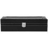 1Pc High Grade 6 Slots PU Leather Box Case For Watch Jewellery Display Storage Organizer Hot