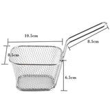 8Pcs Mini Stainless Steel Chips Deep Fry Baskets Food Presentation Strainer Potato Cooking Tool