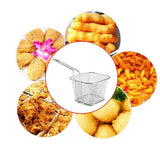 8Pcs Mini Stainless Steel Chips Deep Fry Baskets Food Presentation Strainer Potato Cooking Tool