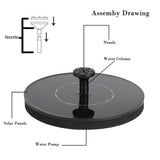 Creative Solar Power Floating Fountain Water Pump for Garden Pond Pool Fish Tank 180L/H 1.4W