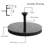 Creative Solar Power Floating Fountain Water Pump for Garden Pond Pool Fish Tank 180L/H 1.4W