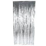Birthday Wedding Party Reusable Fringe Curtain Doorway Room Hanging Decoration Silver 200cm In Australia - Darrahopens