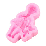 3D Silicone Fondant Cake Mold Creative Chocolate Sugarcraft Mould Decorating DIY Tool(Girl)