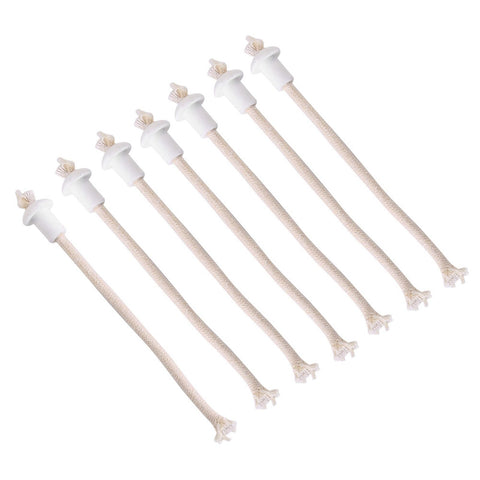 7Pcs Ceramic Holders Torch Wine Bottle Oil Candle Lamp Heat Resistant Kerosene Wick In Australia - Darrahopens