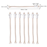 7Pcs Ceramic Holders Torch Wine Bottle Oil Candle Lamp Heat Resistant Kerosene Wick