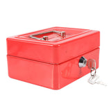 1Pc Mini Portable Iron Petty Lockable Cash Money Coin Safe Security Box Household (Red) In Australia - Darrahopens