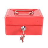 1Pc Mini Portable Iron Petty Lockable Cash Money Coin Safe Security Box Household (Red) In Australia - Darrahopens
