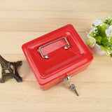 1Pc Mini Portable Iron Petty Lockable Cash Money Coin Safe Security Box Household (Red) In Australia - Darrahopens