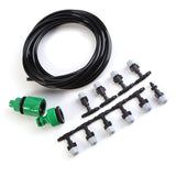 Water Misting Cooling System Hose Sprinkler Nozzle Garden Patio Micro Irrigation Set 5M