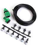 Water Misting Cooling System Hose Sprinkler Nozzle Garden Patio Micro Irrigation Set 5M