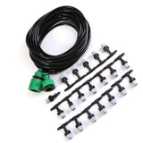 Water Misting Cooling System Hose Sprinkler Nozzle Garden Patio Micro Irrigation Set 10M