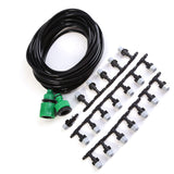 Water Misting Cooling System Hose Sprinkler Nozzle Garden Patio Micro Irrigation Set 10M