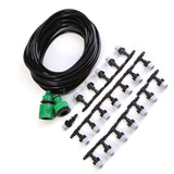 Water Misting Cooling System Hose Sprinkler Nozzle Garden Patio Micro Irrigation Set 10M