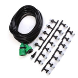 Water Misting Cooling System Hose Sprinkler Nozzle Garden Patio Micro Irrigation Set 10M