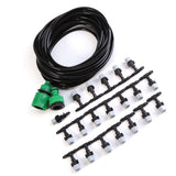 Water Misting Cooling System Hose Sprinkler Nozzle Garden Patio Micro Irrigation Set 10M