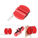 Mini Multi function Portable Quick Knife Sharpeners Sharpening Stone Kitchen Accessories Red