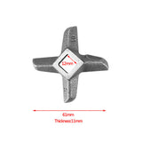 Cross shaped Professional Steel Kitchen Meat Grinder Blade Mincers Cutter Part #10