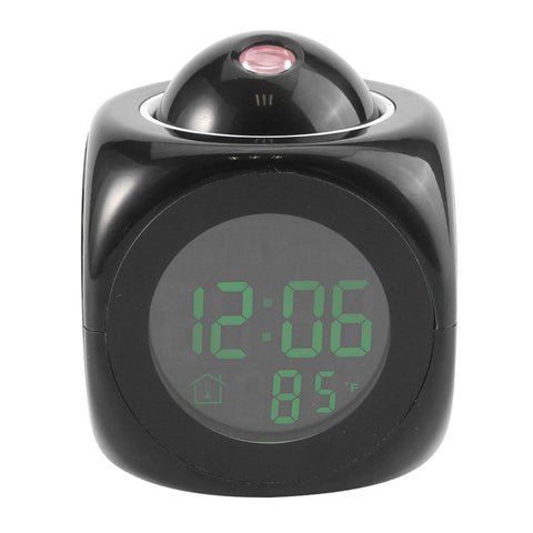 Multi Function Digital LCD Wall Projection Voice Talking Temperature Display LED Alarm Clock In Australia - Darrahopens