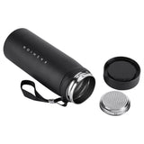 1Pc 900ml Stainless Steel Water Thermal Cup Tea Coffee Travel Drink Bottle (Black)