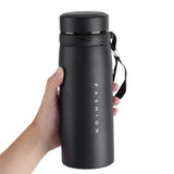 1Pc 900ml Stainless Steel Water Thermal Cup Tea Coffee Travel Drink Bottle (Black)