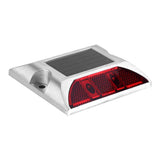 Aluminum Alloy Solar Power Waterproof 4 LED Lamp Outdoor Road Driveway Pathway Light Red