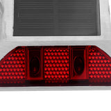 Aluminum Alloy Solar Power Waterproof 4 LED Lamp Outdoor Road Driveway Pathway Light Red