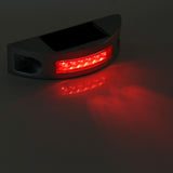 Casting Aluminum Solar Power 6 LED Waterproof Driveway Pathway Light Road Step Lamp Red
