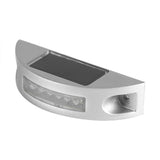 Casting Aluminum Solar Power 6 LED Waterproof Driveway Pathway Light Road Step Lamp White