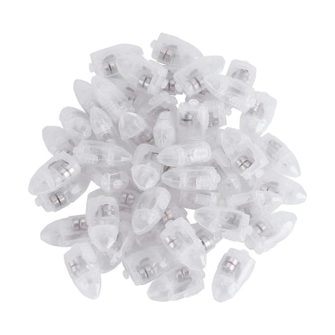 1 Set/50Pcs Waterproof LED Lights for Paper Lantern Ballon Wedding Party Decor White