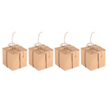 50PCS Brown Kraft Paper Square Wedding Favor Candy Chocolate Gift Party Supply Boxes In Australia - Darrahopens