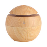 USB Essential LED Touch Aroma Ultrasonic Humidifier Oil Diffuser Air Purifier Yellow