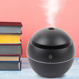 USB Essential LED Touch Aroma Ultrasonic Humidifier Oil Diffuser Air Purifier Black