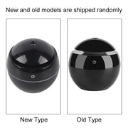USB Essential LED Touch Aroma Ultrasonic Humidifier Oil Diffuser Air Purifier Black