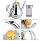 1.2L Stainless Steel Gooseneck Pour Coffee Drip Kettle Tea Filter Pot Indoor In Australia - Darrahopens