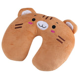 Animal Travel Neck PP Cotton Pillow Soft U Shaped Car Head Rest Toy Cushion Tiger