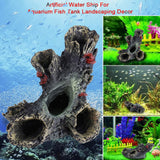 Artificial Resin Aqua Aquarium Dead Wood Fish To avoid Hole Tank Ornament Decor In Australia - Darrahopens