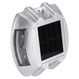 Casting Aluminum Solar Power 6 LED Outdoor Waterproof Driveway Pathway Light Road Lamp (Red) In Australia - Darrahopens